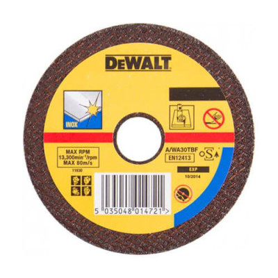 Круг відрізний INOX EXTREME по металу, 125х1.0х22.23 мм, DeWALT DT43340