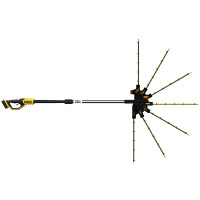 Кущоріз акумуляторний щітковий зі штангою DeWALT DCMPH566P1