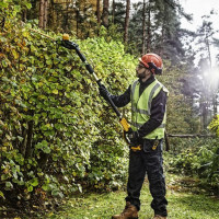 Кущоріз акумуляторний щітковий зі штангою DeWALT DCMPH566P1