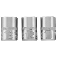Набір торцевих головок 1/4 Maxi Drive, із шестигранним профілем, 3 шт: 11, 12, 13 мм. STANLEY FMMT17092-0