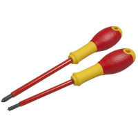 Набір з двох ізольованих викруток для електриків FatMax VDE 1000V STANLEY FMHT0-62648