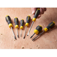 Викрутка Cushion Grip довжиною 100 мм з жалом, що розширюється під шліц SL 5.5 STANLEY STHT16146-0