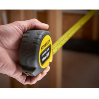 Рулетка вимірювальна CONTROL-LOCK довжиною 10 м/33, шириною 25 мм, в обгумованому корпусі, з подвійною шкалою STANLEY STHT37237-5