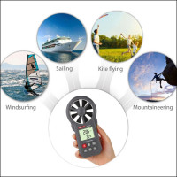 Анемометр крильчастий 0,3-30 м/с, -10-45 °C WINTACT WT87A