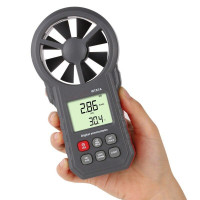 Анемометр крильчастий 0,3-30 м/с, -10-45 °C WINTACT WT87A