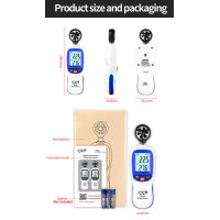 Анемометр крильчастий Bluetooth 0,3-30 м/с, -10-45 °C WINTACT WT82B