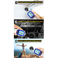 Анемометр крильчастий Bluetooth 0,3-30 м/с, -10-45 °C WINTACT WT82B