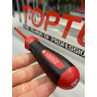 Викрутка діелектрична шліцьова TOPTUL 3x75 мм (1000V) FAEB0308