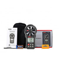 Анемометр крильчастий USB, Bluetooth 0,3-30 м/с, -10-45 °C WINTACT WT87B