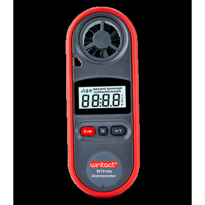Анемометр цифровий 0,7-30 м/с, -10-45 °C WINTACT WT816A