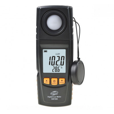 Вимірювач освітленості люксметр + термометр, USB 200000 Lux BENETECH GM1020